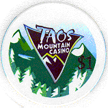Taos Mountain Casino Chip